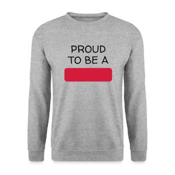 Customize it ! / Anpassen / Personnaliser - Unisex Sweatshirt - salt & pepper - Front - Alina (178cm) & Michal (187cm)