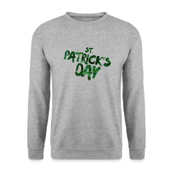 St. Patrick's Day - Saint Patricks Day - Unisex Sweatshirt - salt & pepper - Front - Alina (178cm) & Michal (187cm)