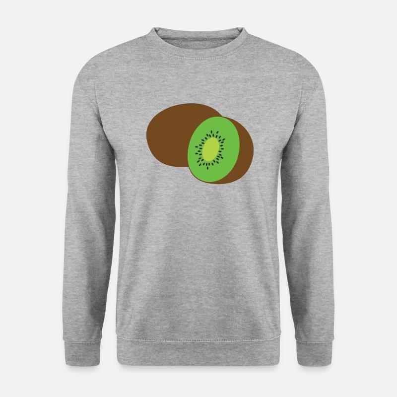 kiwi - Unisex Pullover - Weißgrau meliert