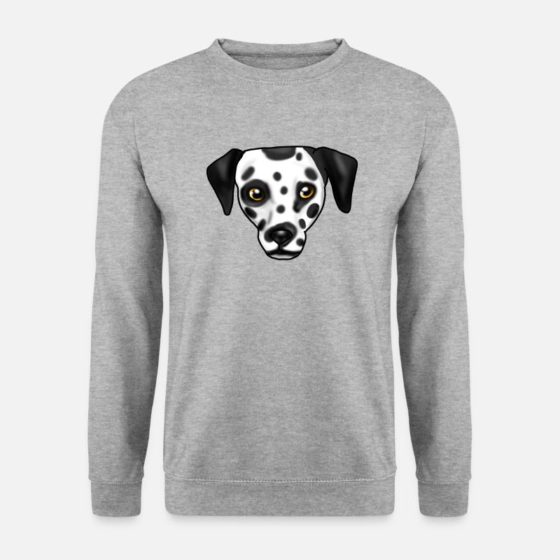 Dalmatiner - Unisex Pullover - Weißgrau meliert