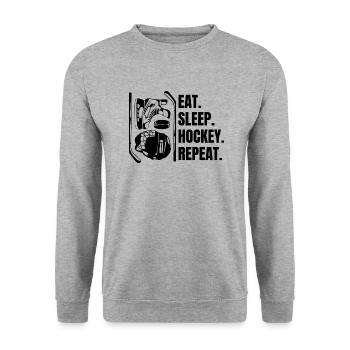 Sports d’hiver Hockey sur glace Équipe Hockey sur glace Hockey sur glace Hockey sur glace - Sweat-shirt Unisexe - gris chiné - Devant - Alina (178cm) & Michal (187cm)