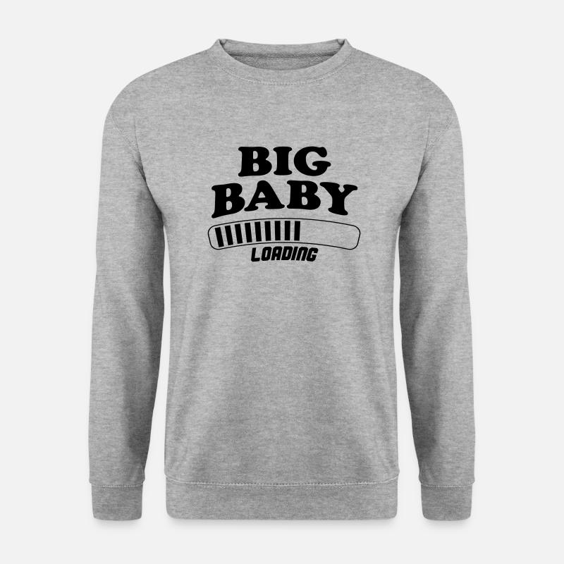 Big Baby Loading - Unisex Pullover - Weißgrau meliert