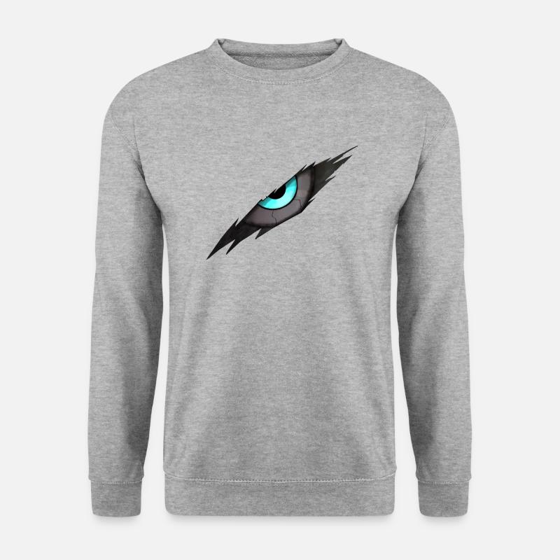 Cyber Self lugt durch - Unisex Pullover - Weißgrau meliert