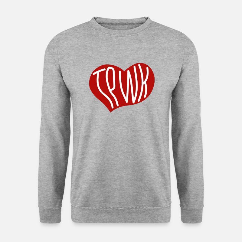 TPWK - Unisex Pullover - Weißgrau meliert