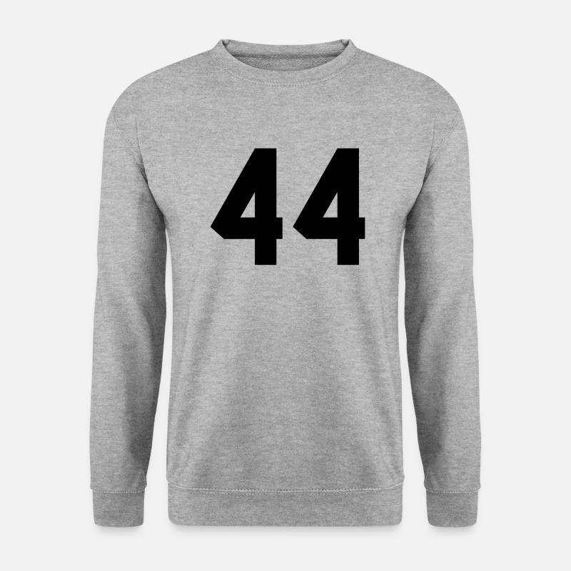 44 - Unisex Pullover - Weißgrau meliert