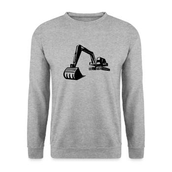 Silhouette de pelle, conception précise pour - Sweat-shirt Unisexe - gris chiné - Devant - Alina (178cm) & Michal (187cm)