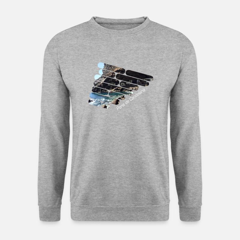 La Palma Poris de Candelaria Schmugglerbucht - Unisex Pullover - Weißgrau meliert