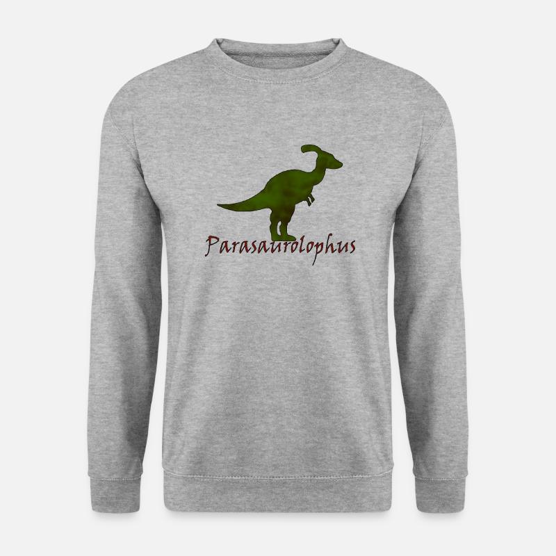 Parasaurolophus - Unisex Pullover - Weißgrau meliert