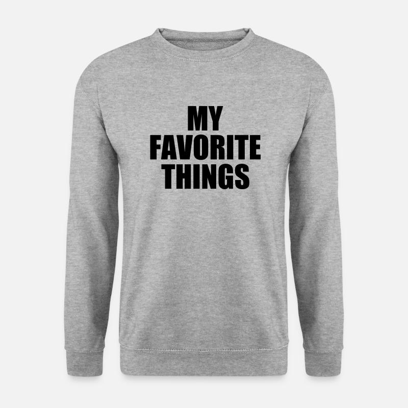 my favorite things - Unisex Pullover - Weißgrau meliert