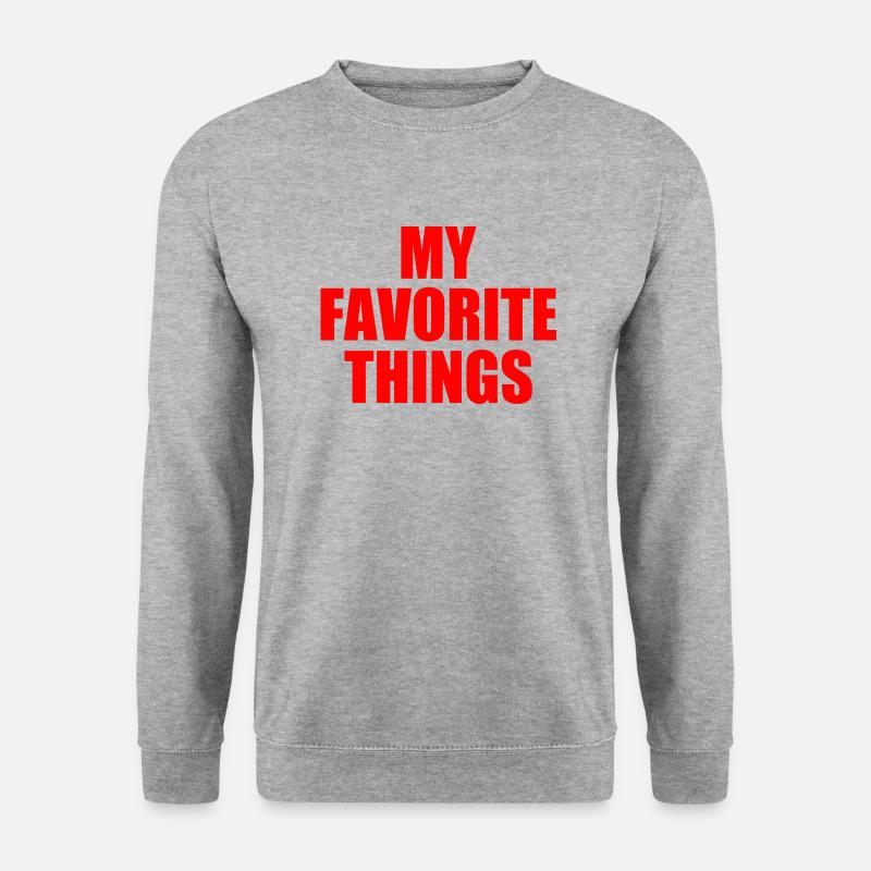 my favorite things - Unisex Pullover - Weißgrau meliert
