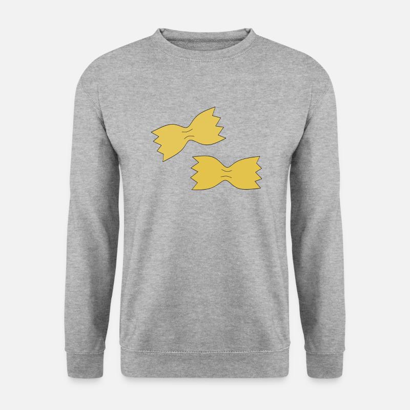 Farfalle Pasta - Unisex Pullover - Weißgrau meliert