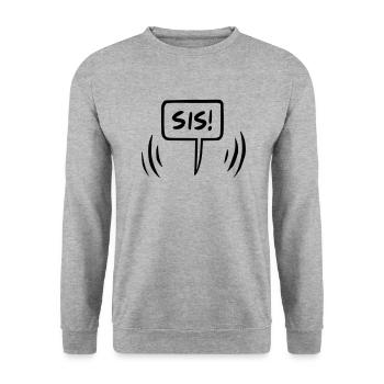 La bulle sœur de Si - Sweat-shirt Unisexe - gris chiné - Devant - Alina (178cm) & Michal (187cm)