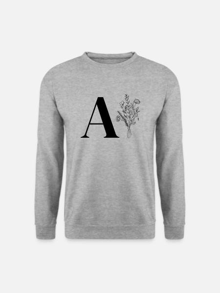 Minimalist Flower Bag - Unisex Sweatshirt - salt & pepper