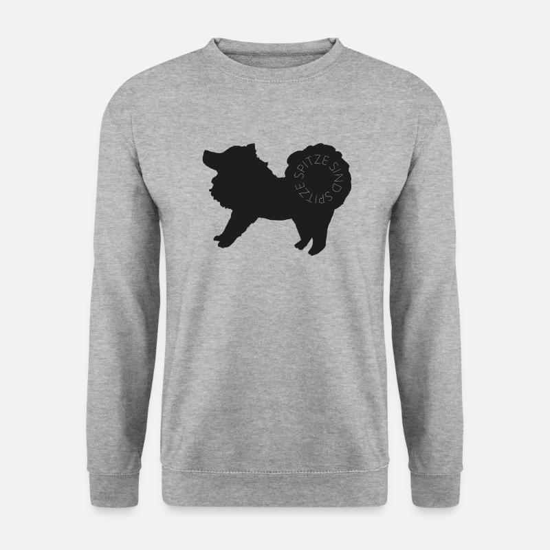 Spitze sind spitze! Black - Unisex Pullover - Weißgrau meliert