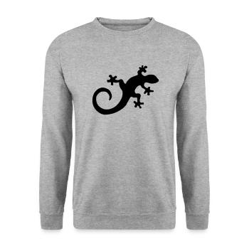 salamander - Unisex Pullover - Weißgrau meliert - Vorne - Alina (178cm) & Michal (187cm)