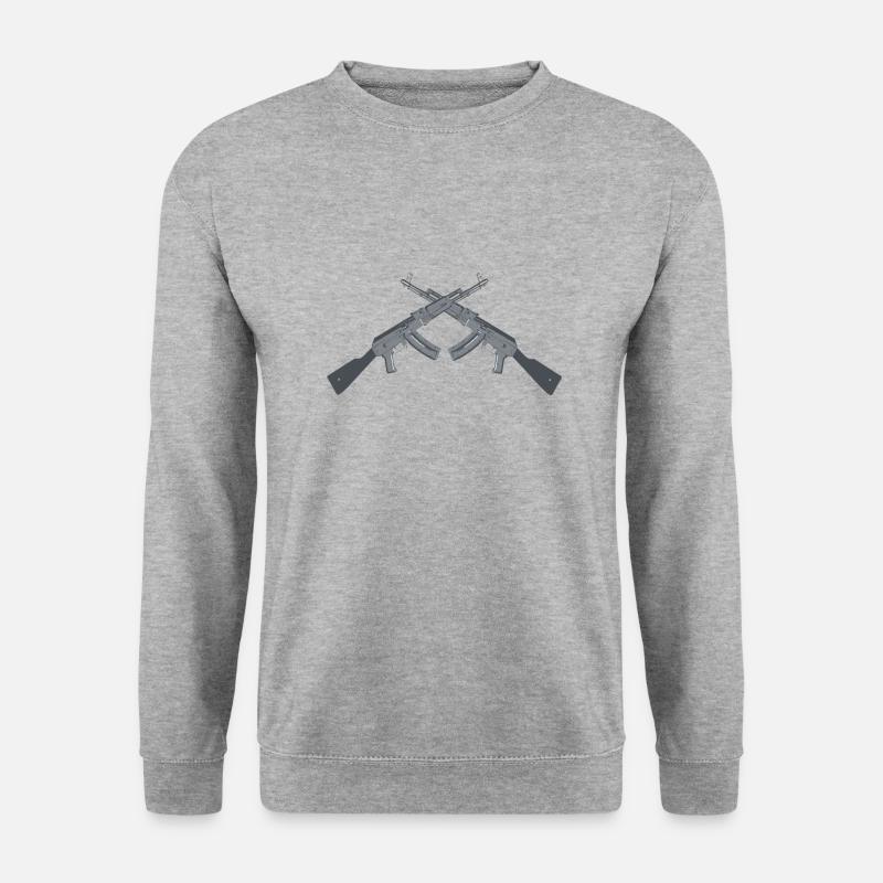 AK REVOLUTION - Unisex Pullover - Weißgrau meliert