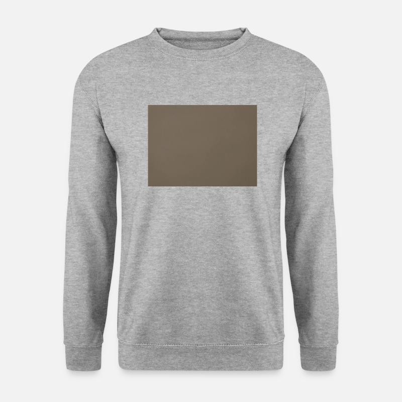 Braune Wand - Unisex Pullover - Weißgrau meliert