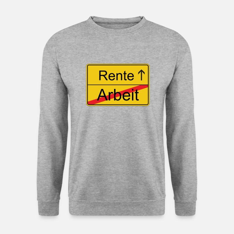 endlich RENTE - Unisex Pullover - Weißgrau meliert