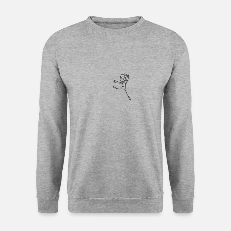 Freude - Unisex Pullover - Weißgrau meliert