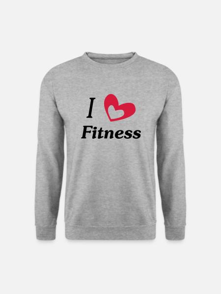 i love fitness - Unisex Sweatshirt - salt & pepper