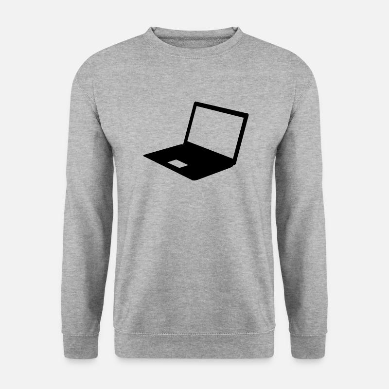 Computer - Unisex Pullover - Weißgrau meliert