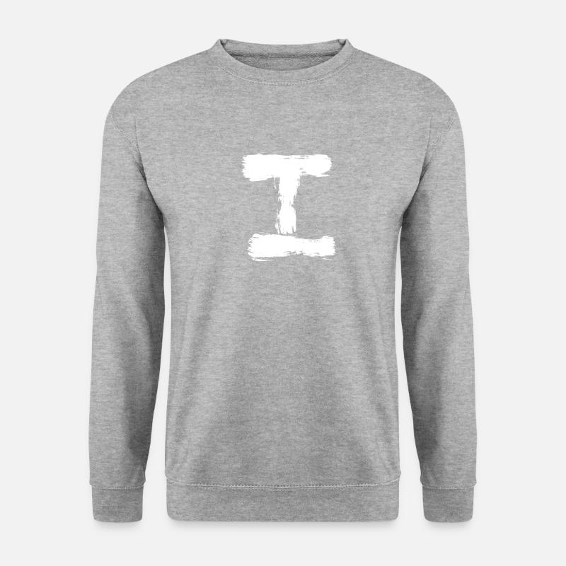 Nummer eins - Unisex Pullover - Weißgrau meliert