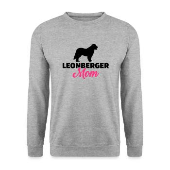 Leonberger - Unisex Pullover - Weißgrau meliert - Vorne - Alina (178cm) & Michal (187cm)