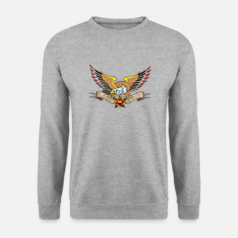 Leck mich - Unisex Pullover - Weißgrau meliert