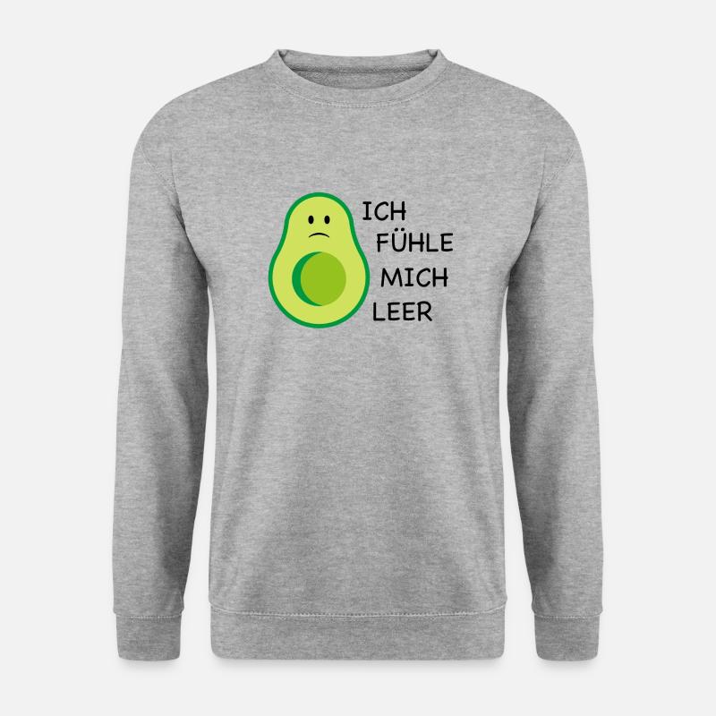 Avocado - Unisex Pullover - Weißgrau meliert