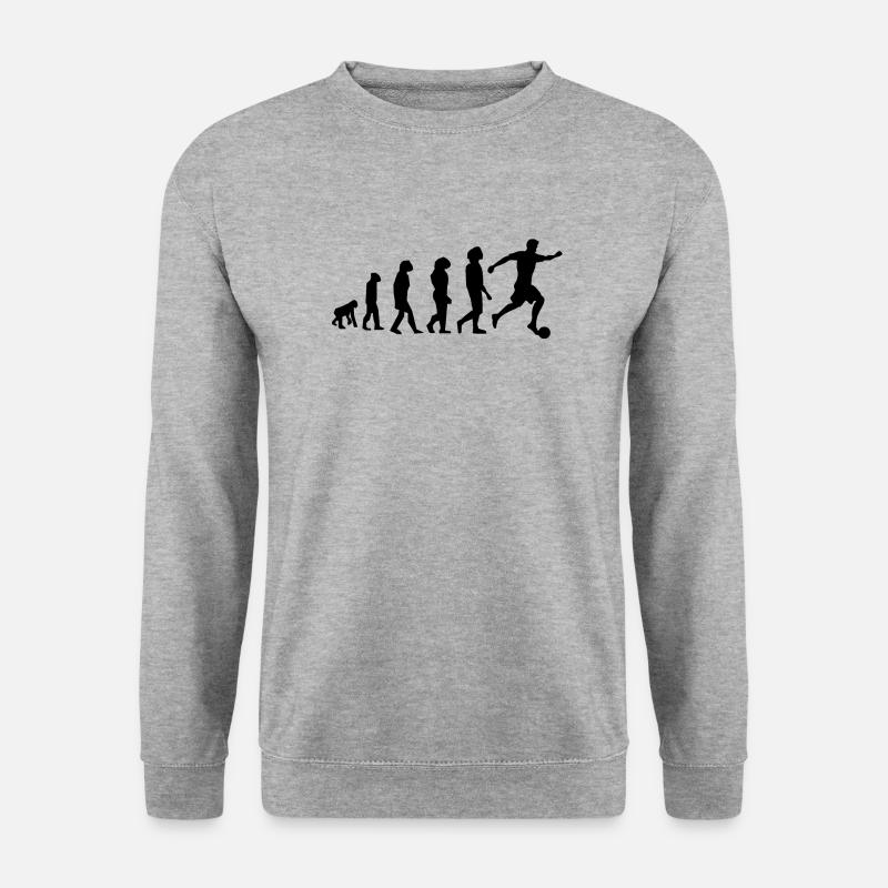 Football evolution - Unisex Sweatshirt - salt & pepper