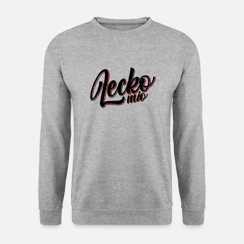 Lecko mio - Unisex Pullover - Weißgrau meliert
