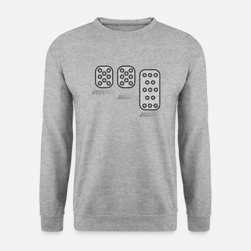 STUTUTU - Ladedruck - Unisex Pullover - Weißgrau meliert