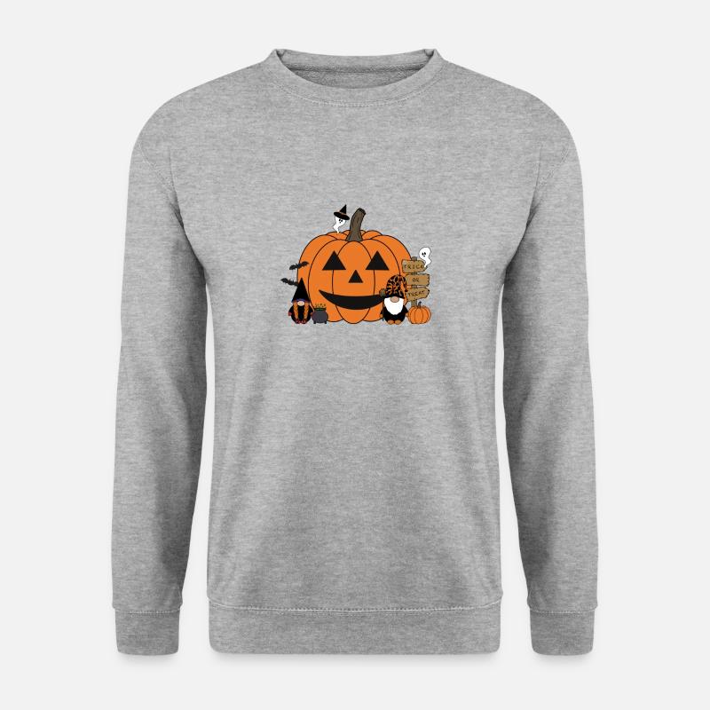 Halloween - Unisex Pullover - Weißgrau meliert