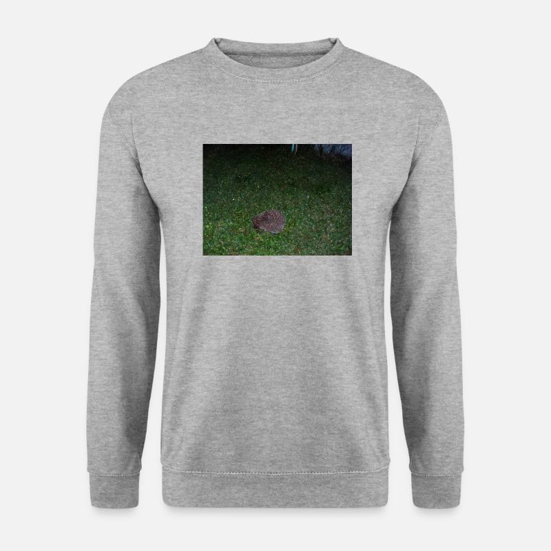 Igel - Unisex Pullover - Weißgrau meliert