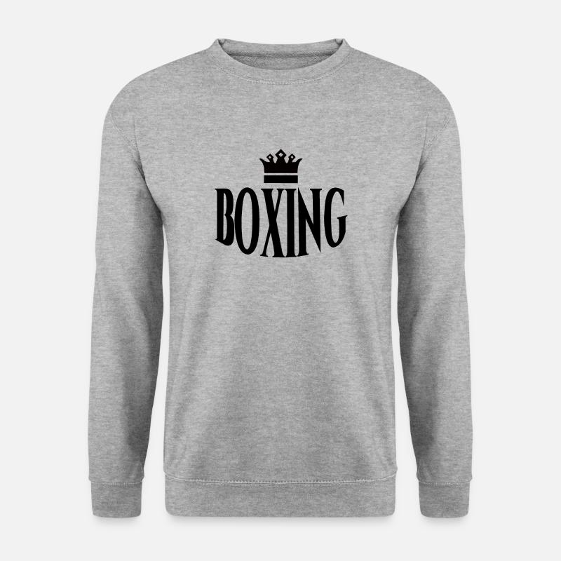 Boxing - Unisex Pullover - Weißgrau meliert