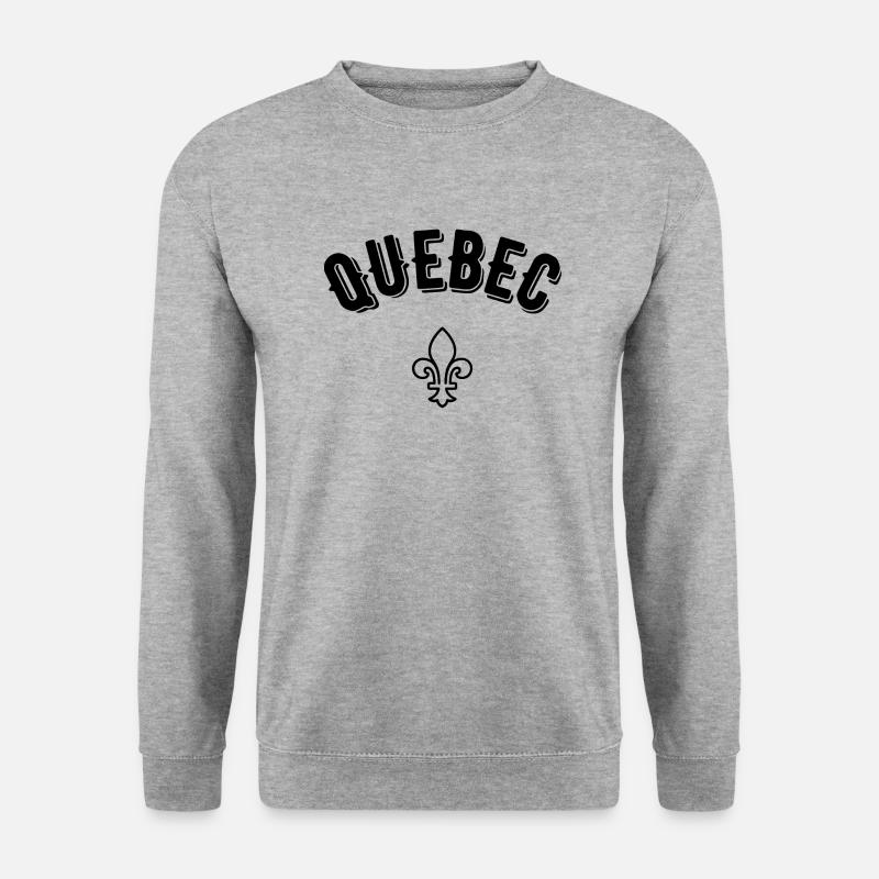 Quebec - Unisex Pullover - Weißgrau meliert