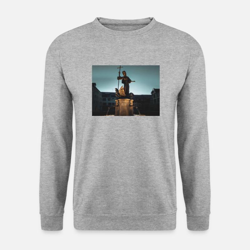 Heilige Margarethe - Unisex Pullover - Weißgrau meliert