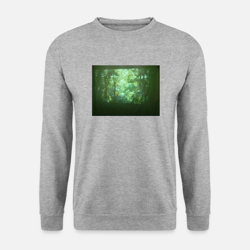 Wald - Unisex Pullover - Weißgrau meliert