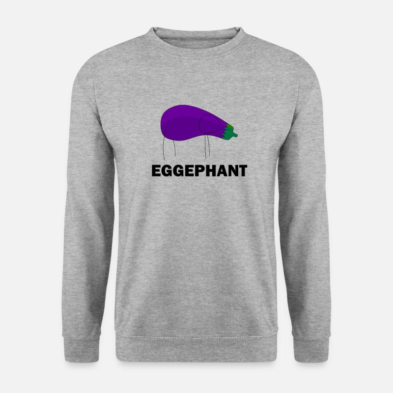 Eggephant - Unisex Pullover - Weißgrau meliert