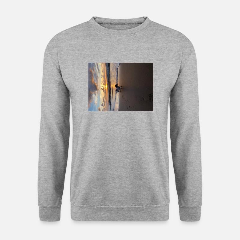 Molly the Dackel - Unisex Pullover - Weißgrau meliert