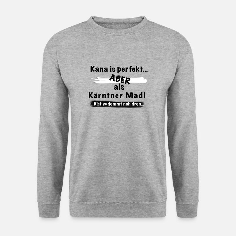Kärntner Madl - Unisex Pullover - Weißgrau meliert