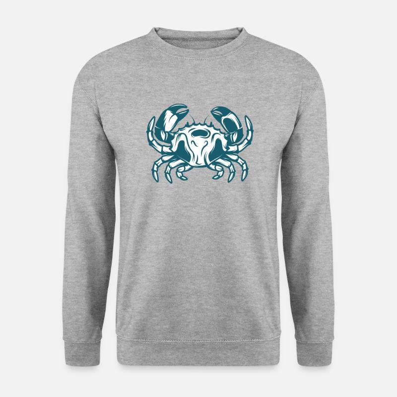 Meerestiere - Unisex Pullover - Weißgrau meliert