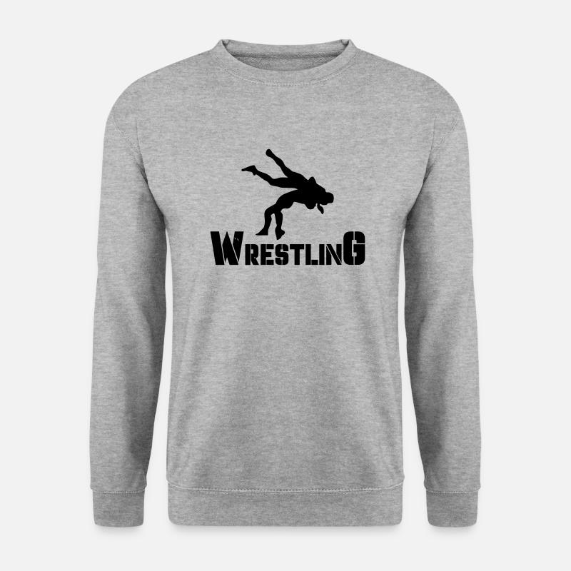 wrestling - Unisex Pullover - Weißgrau meliert