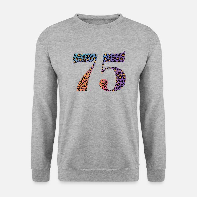 75th Anniversary Leopard - Unisex Sweatshirt - salt & pepper