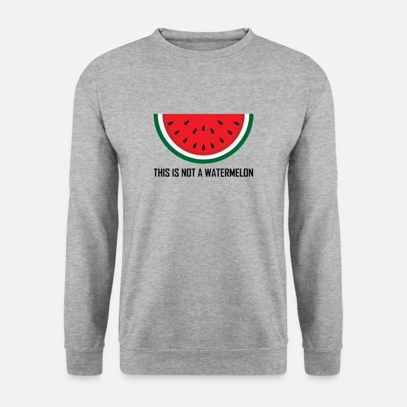 Il ne s’agit pas d’une collection de pastèques Palestine - Sweat-shirt Unisexe - gris chiné