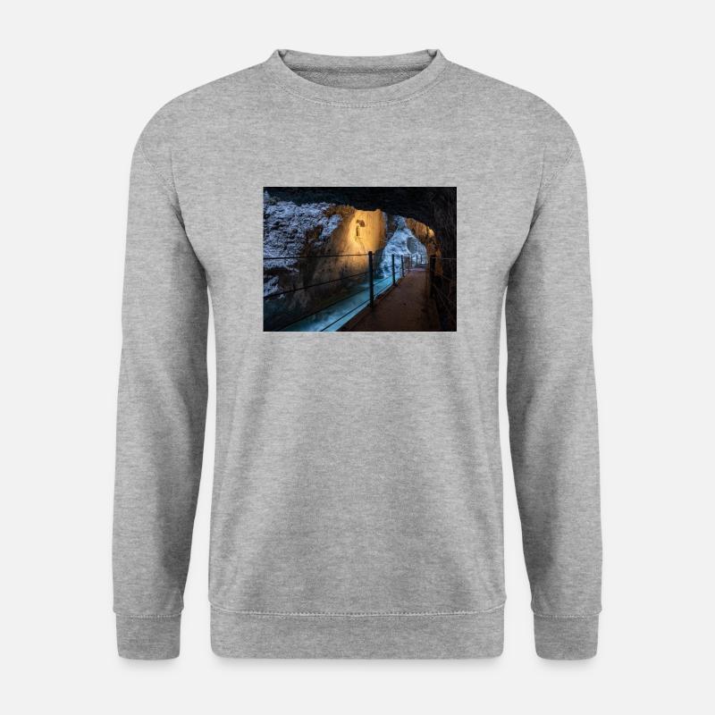 Partnachklamm - Unisex Pullover - Weißgrau meliert