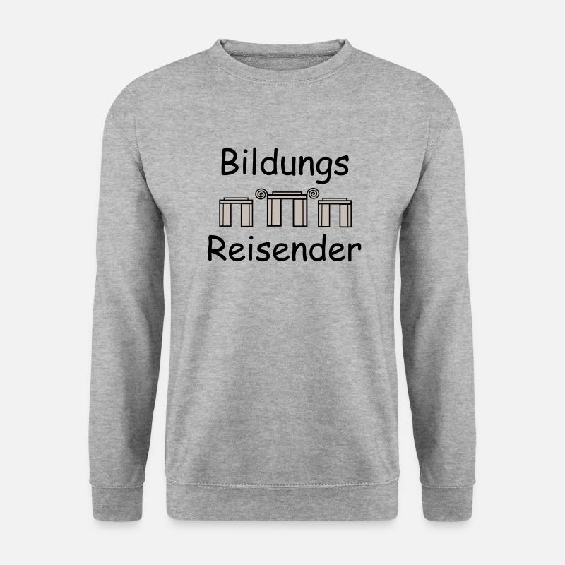 Educational traveller - Unisex Sweatshirt - salt & pepper