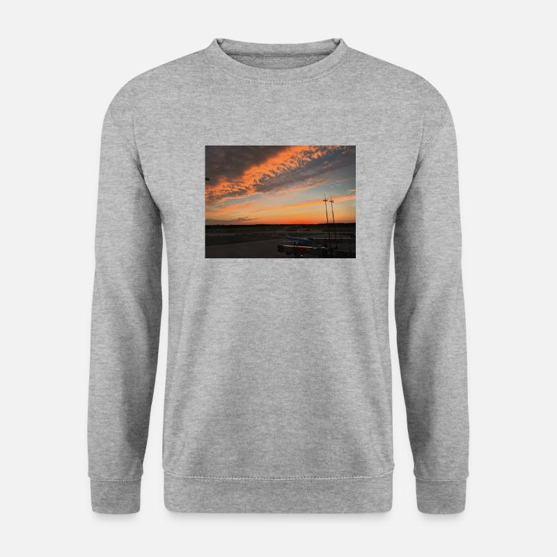 Sundown - Unisex Pullover - Weißgrau meliert