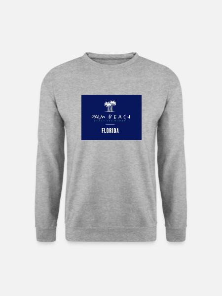 Palm Beach Florida - Unisex Pullover - Weißgrau meliert