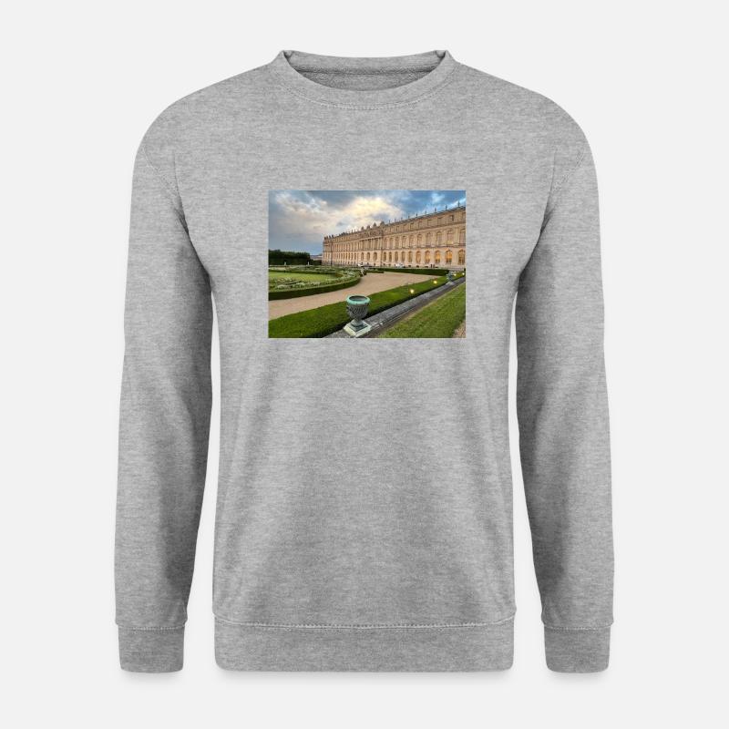 Schloss Versailles - Unisex Pullover - Weißgrau meliert